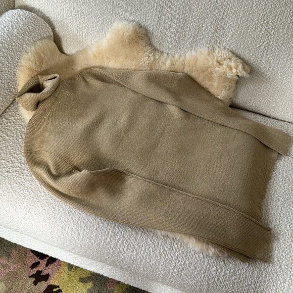 Ralph Lauren metallic gold turtle neck sweater sz XL - Picture 3 of 4